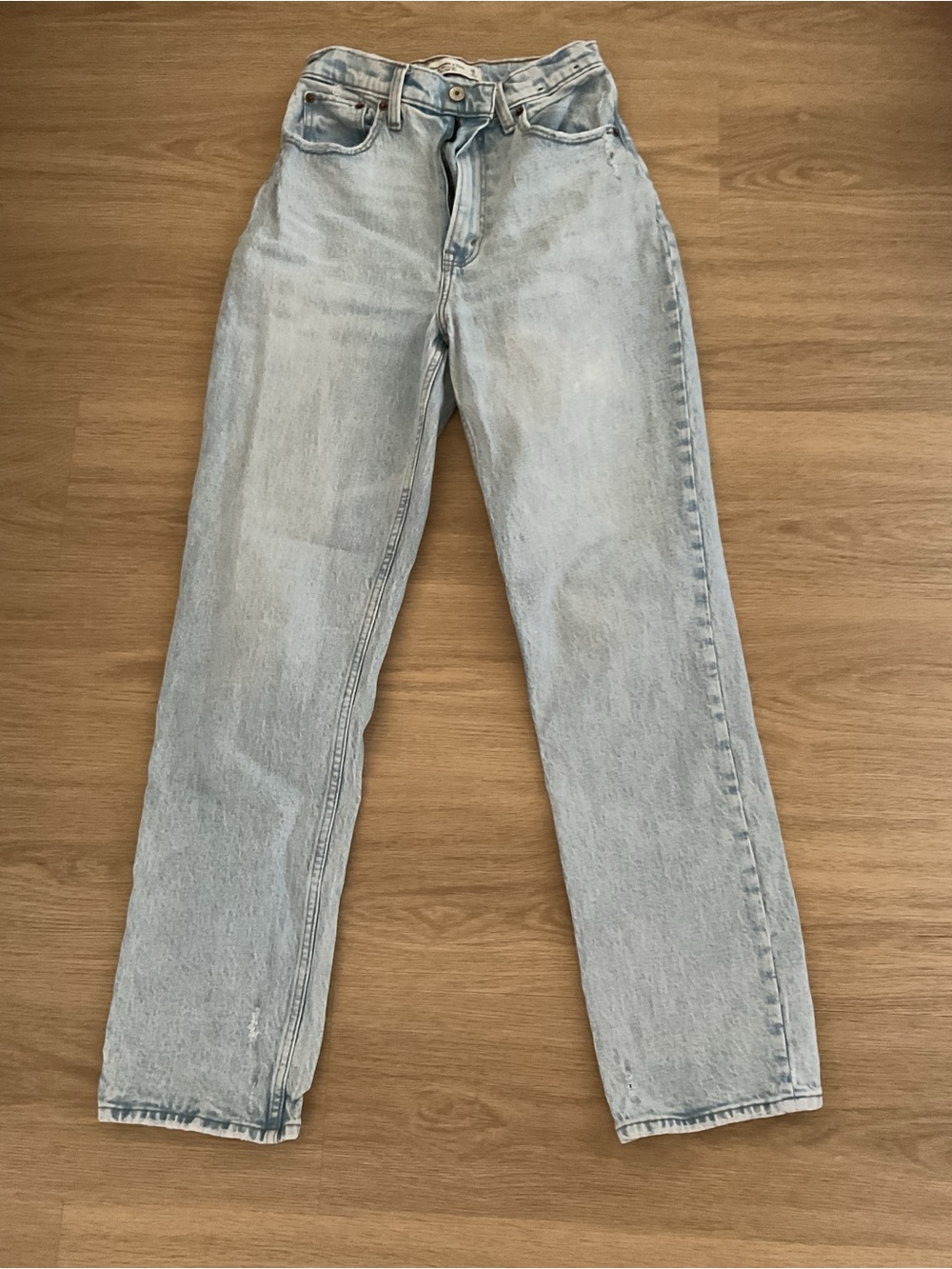 Abercrombie & Fitch Straight Leg Jeans - Light Blue